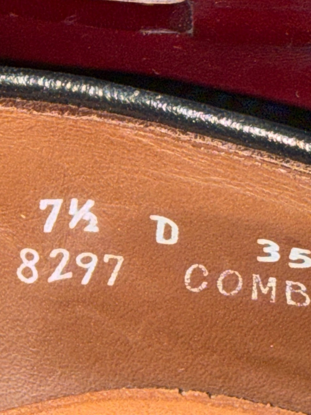 Allen Edmonds Grayson sz 7.5 burgundy leather loafers - Picture 3 of 4